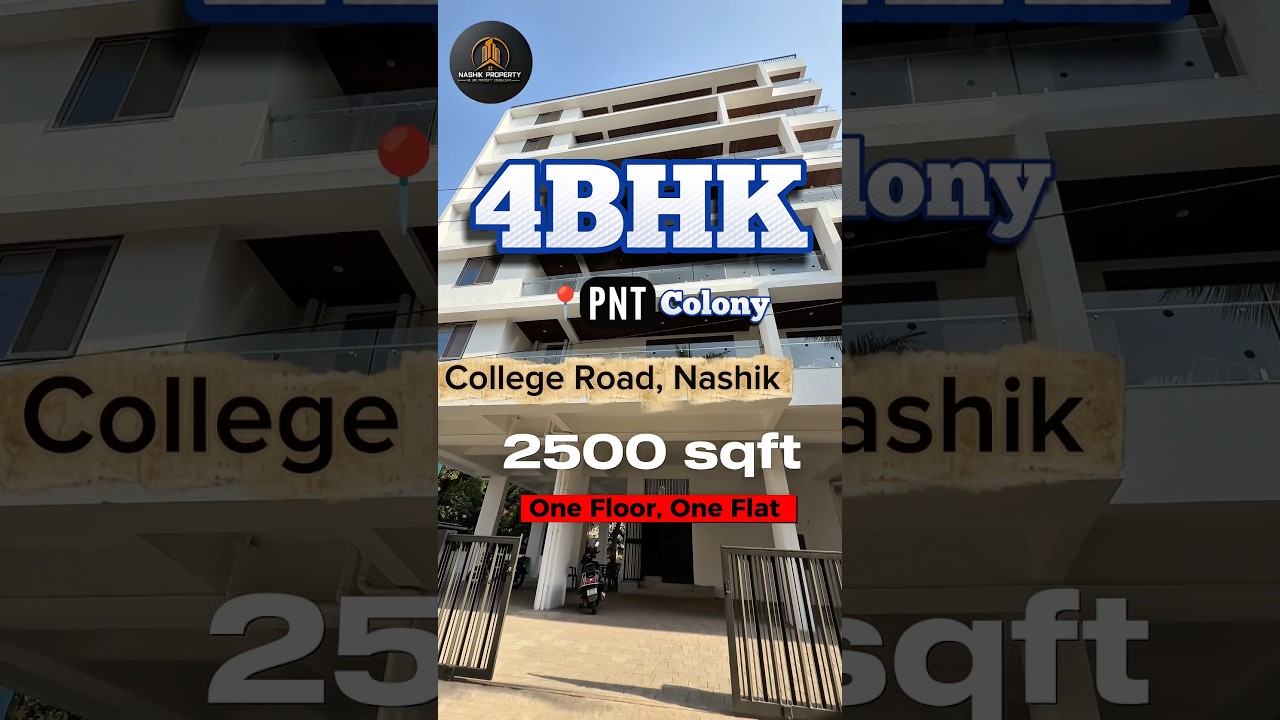 New 4bhk flats college road P & T Colony Nashik. #nashikproperty #realestate #spaciousflats