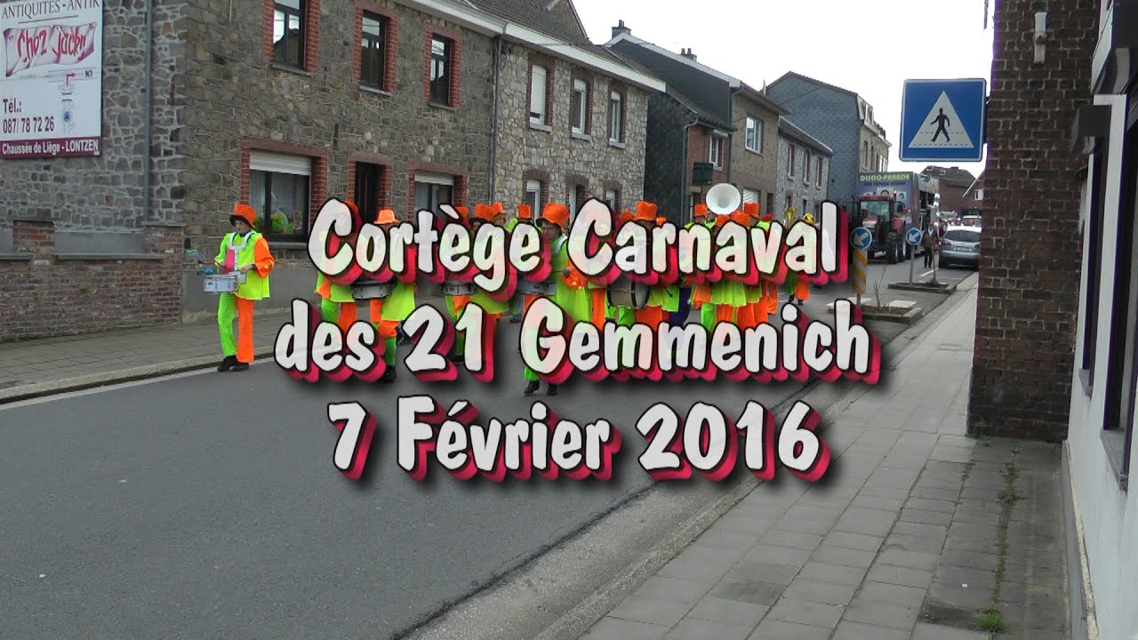 Cortège carnaval des 21 Gemmenich  7 Février 2016