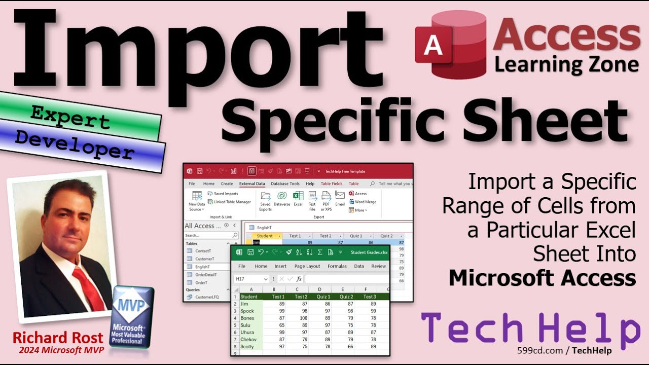 Import a Specific Range of Cells from a Particular Excel Sheet Into Microsoft Access