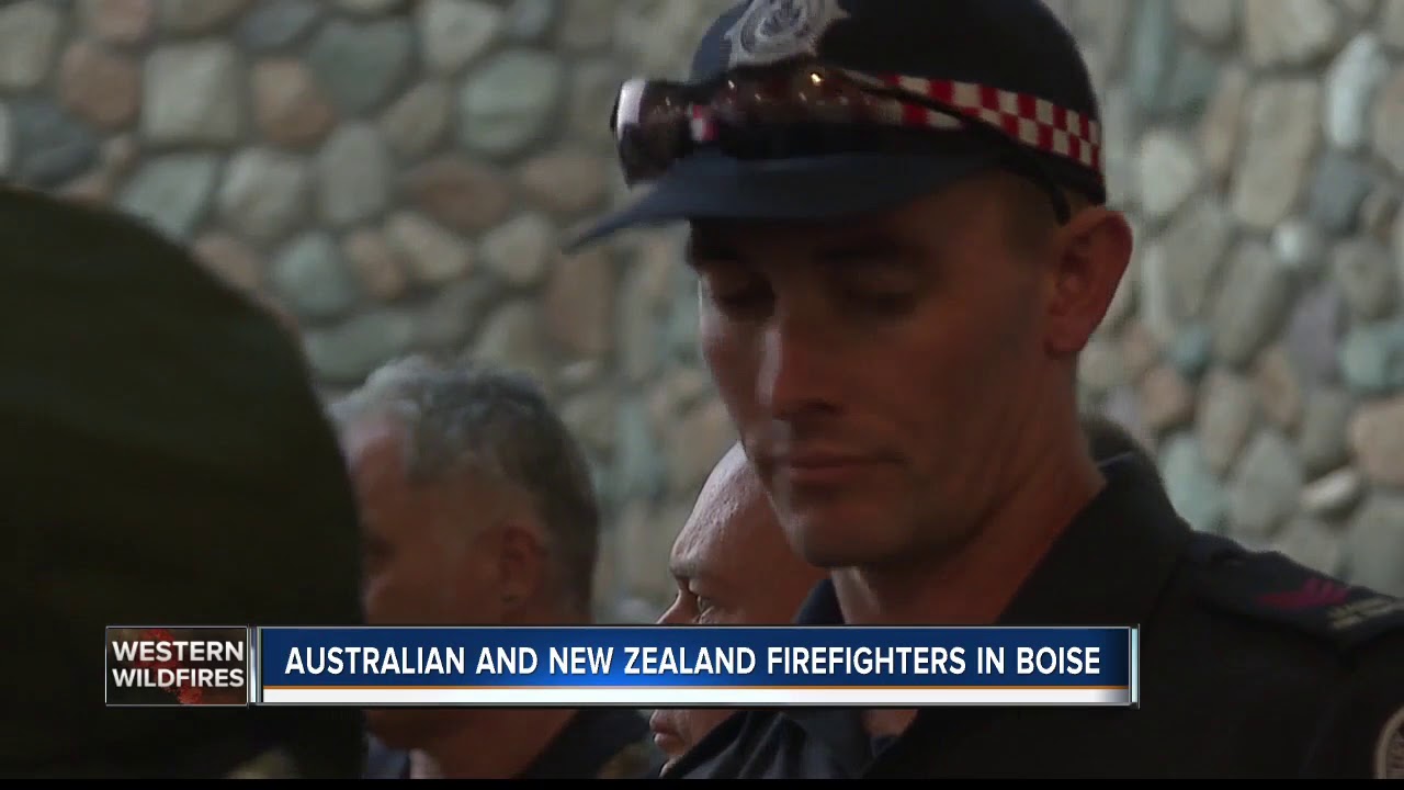 Firefighters from Australia and New Zealand arrive in Boise