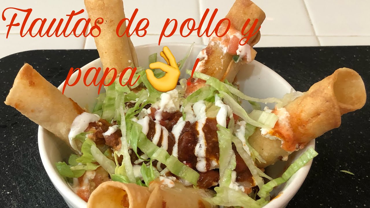 FLAUTAS DE POLLO Y PAPA RECETA MAS FÁCIL!