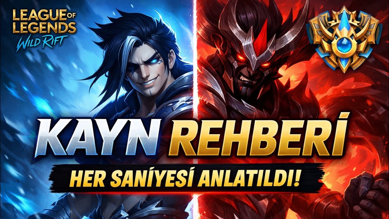 Her Saniyesini Anlattım! (Wild Rift Kayn Rehberi , Oynanış ve Sohbet.) 