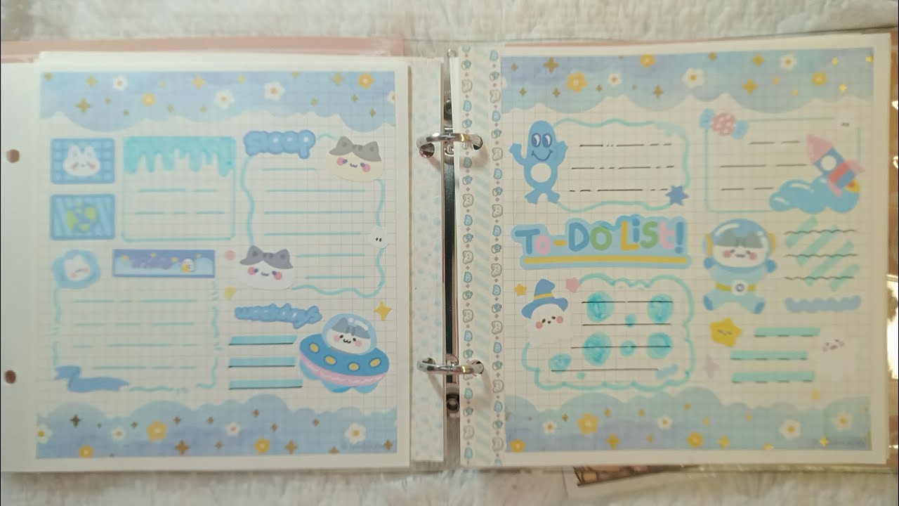 Asmr Trang trí sổ tay với sticker | Journal Ideas Aesthetic Journal 🧸💓