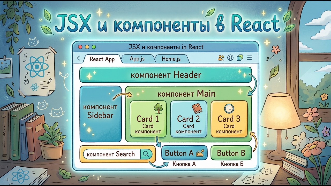 JSX и компоненты в React: строим интерфейсы и передаём данные
