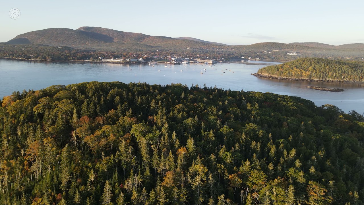 Bar Harbor Maine 4k Drone Footage