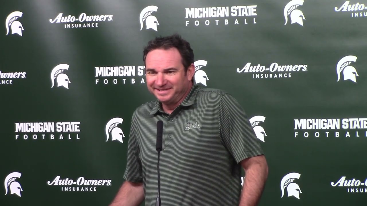 Michigan State Football Coachg Jonathan Smith previews Youngstown State