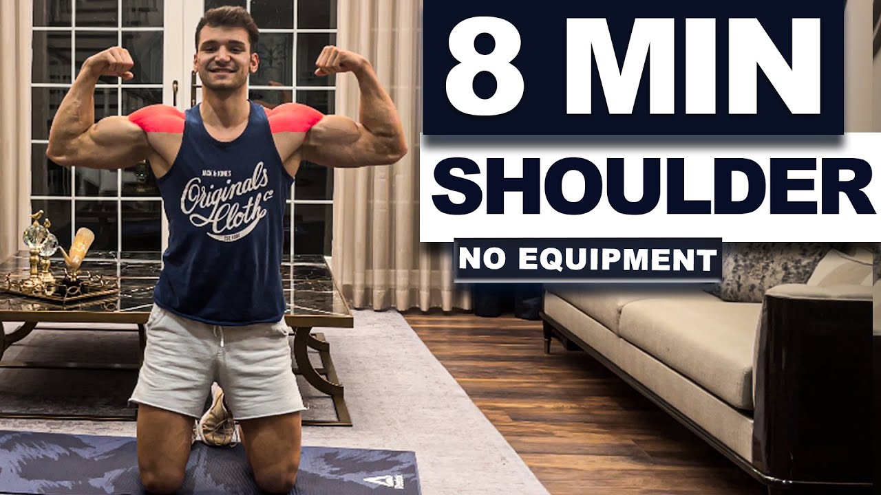 8 Min Perfect Shoulder Workout No Equipment // Wide and Big Shoulders! | velikaans