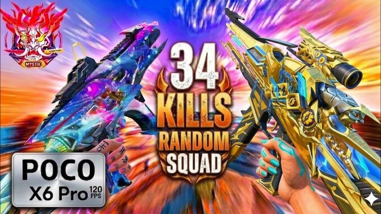I CARRIED A RANDOM TEAM 34 KILLS ☠️ Blood Strike Gameplay | Poco X6 Pro 