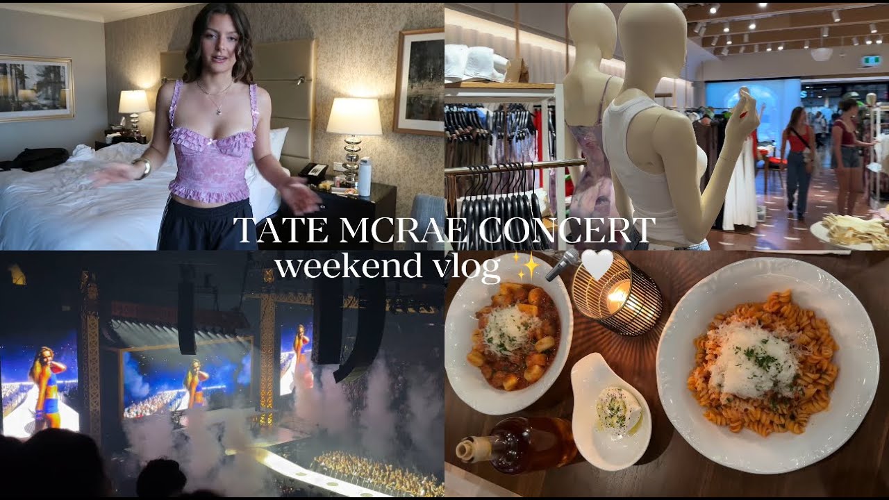 Tate Mcrae Concert Vlog: Girls Trip, Yummy Eats, and Lots of Giggles ✨🎤💗