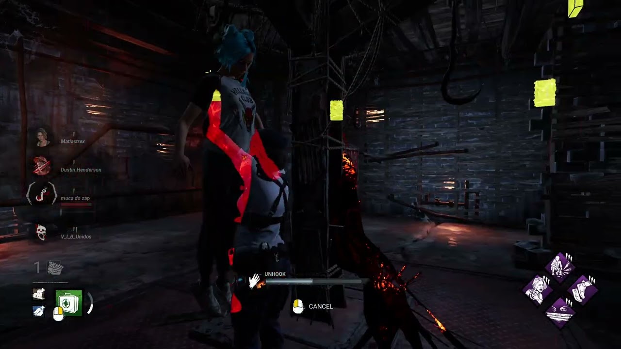 Dead by daylight Jill against The Huntress