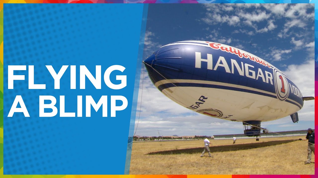 First time flying a blimp! (raw video)