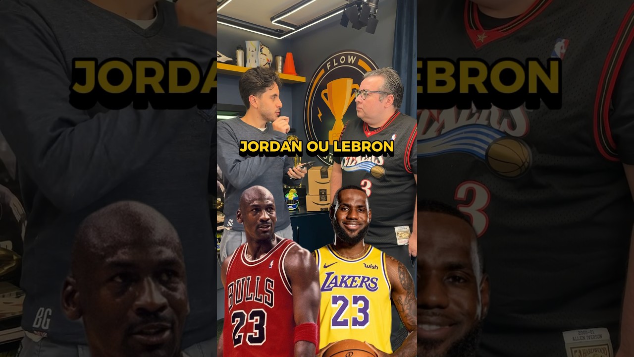 JORDAN OU LEBRON: QUEM &Eacute; MAIOR? COM R&Ocirc;MULO MENDON&Ccedil;A! 🔥🤔 #jordan #lebronjames #nba #flowsportclub