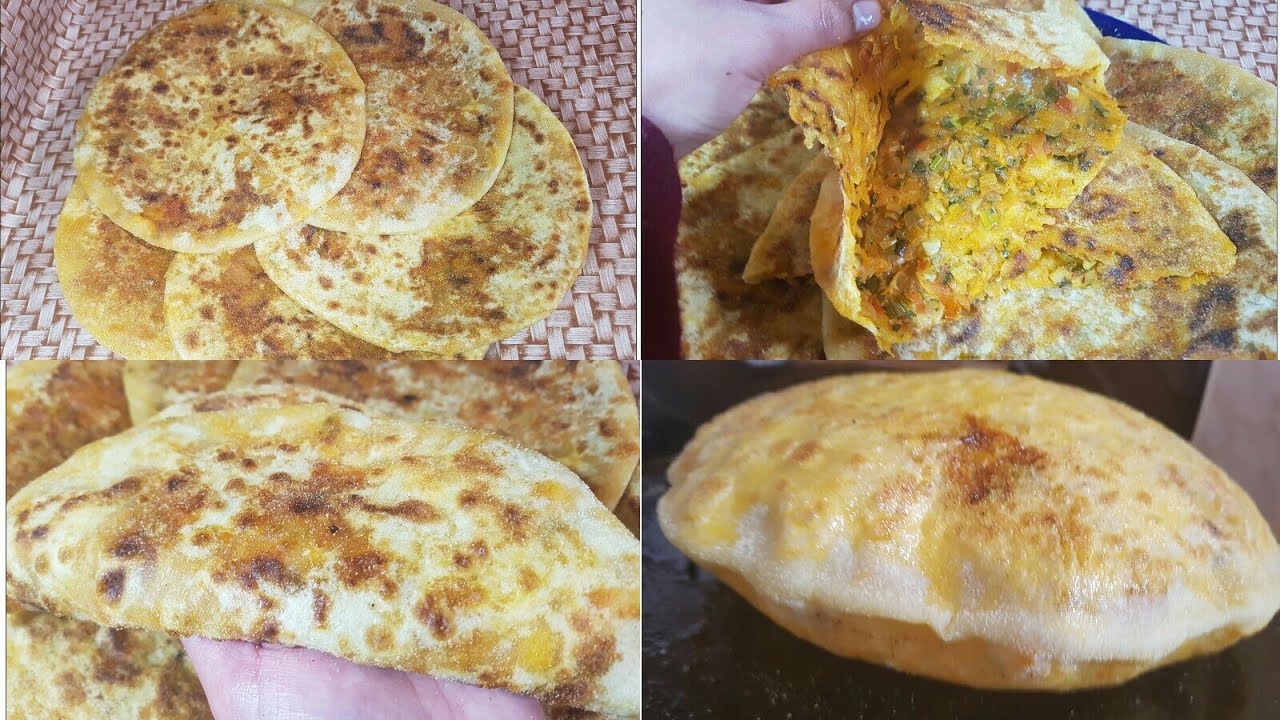 خبز الشحمة او خبرالبصلة الفكيكي بدون لحم بطريقة يجيك رقيق مع جميع اسرار نجاحه
