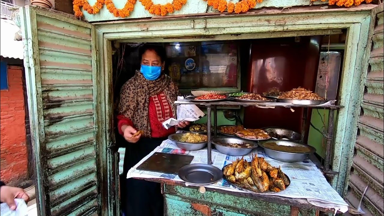 Ep 1. Street Food in Kathmandu - SWEET Jalebi and COLD Fish