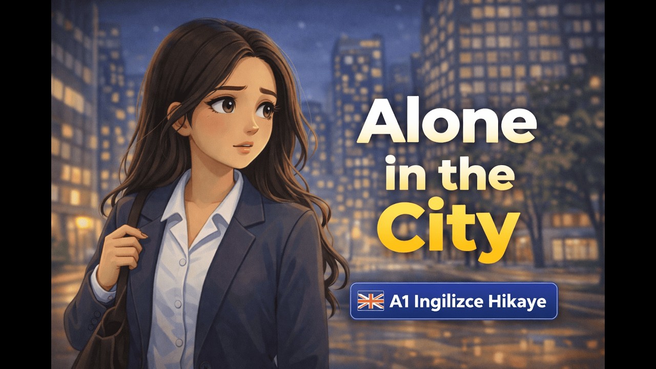 A1 İngilizce Hikaye | Alone in the City | Şehirde Tek Başına | Türkçe Altyazılı