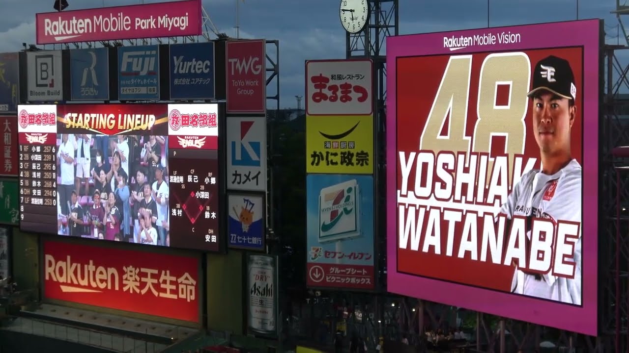 2024 【東北楽天ゴールデンイーグルス】×【オリックス・バファローズ】 スタメン発表 現地映像