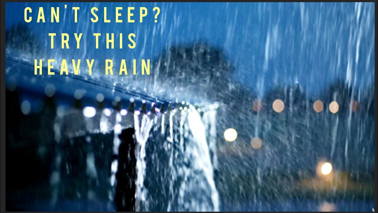 Can't Sleep? Try This Heavy Rain on Roof at Night 🌧️ Deep Sleep Rain Sounds for Insomnia