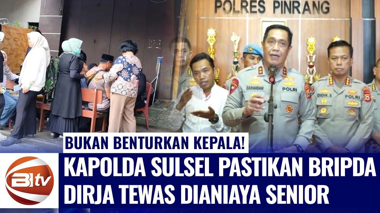 TERBONGKAR! Kapolda Sulsel Pastikan Bripda Dirja Meninggal Dianiaya Senior, Bukan Benturkan Kepala!