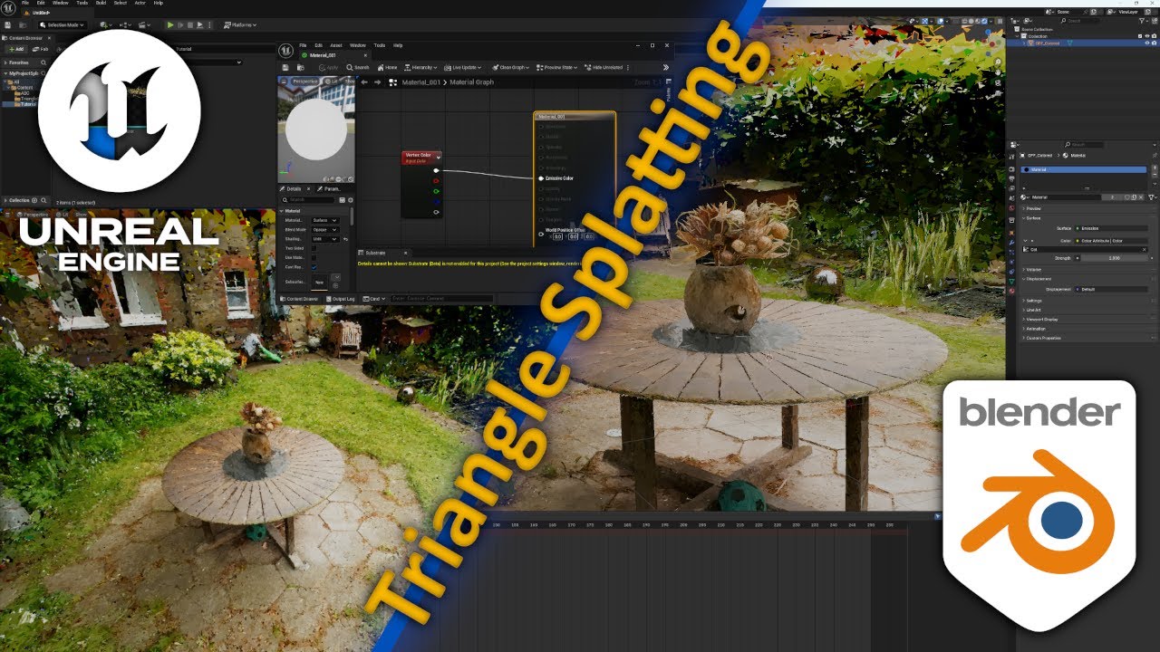 How to Import Triangle Splatting into Unreal and Blender