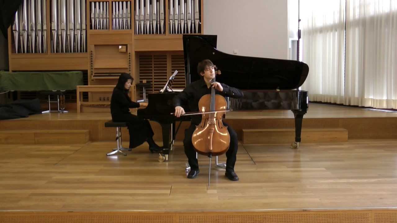 Maurice Ravel Sonate posthume for cello and piano