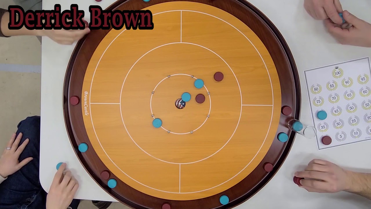 Crokinole Highlight Reel - Playing on "The Lady" BrownCastle Board
