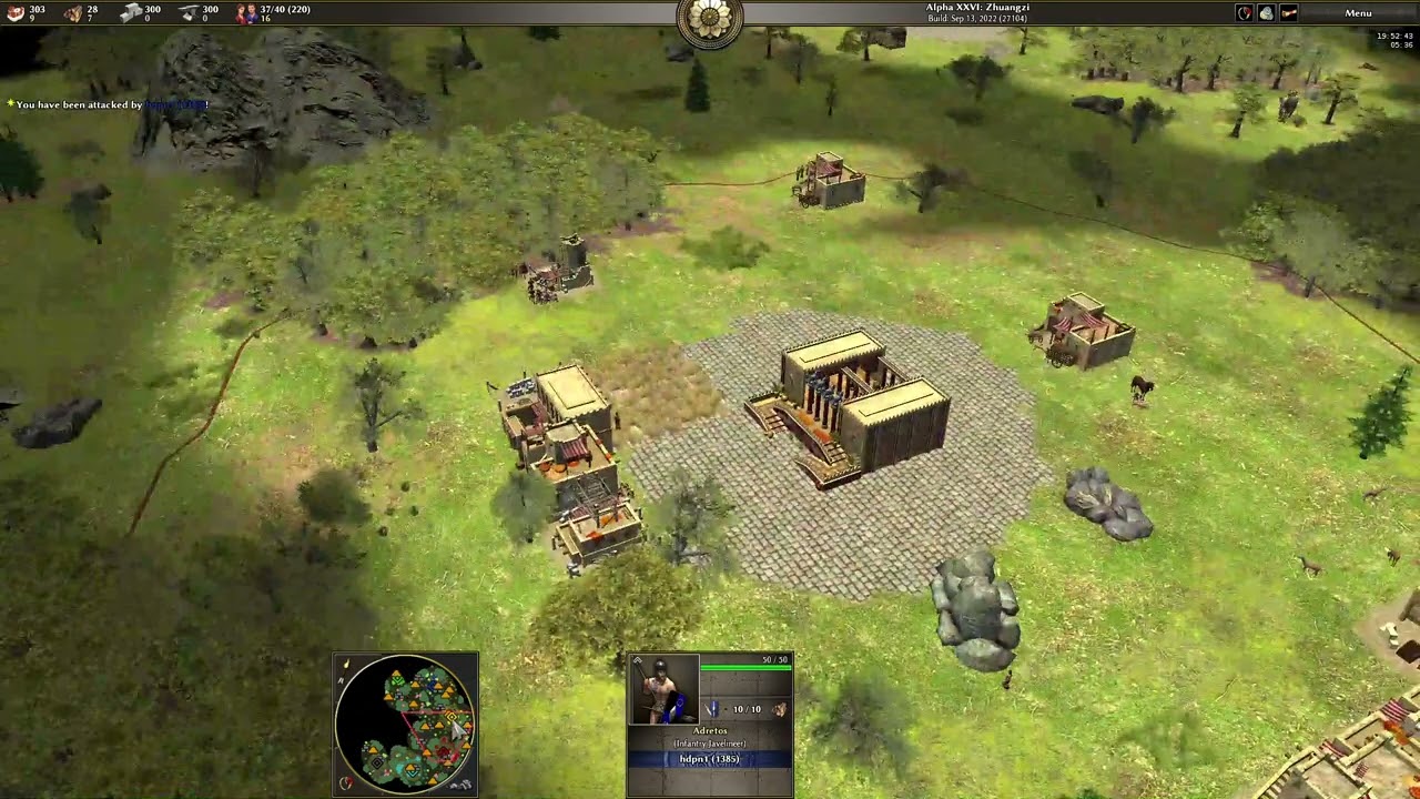 Cavalary rush with mauryas | 0 A.D 4v4 Team game