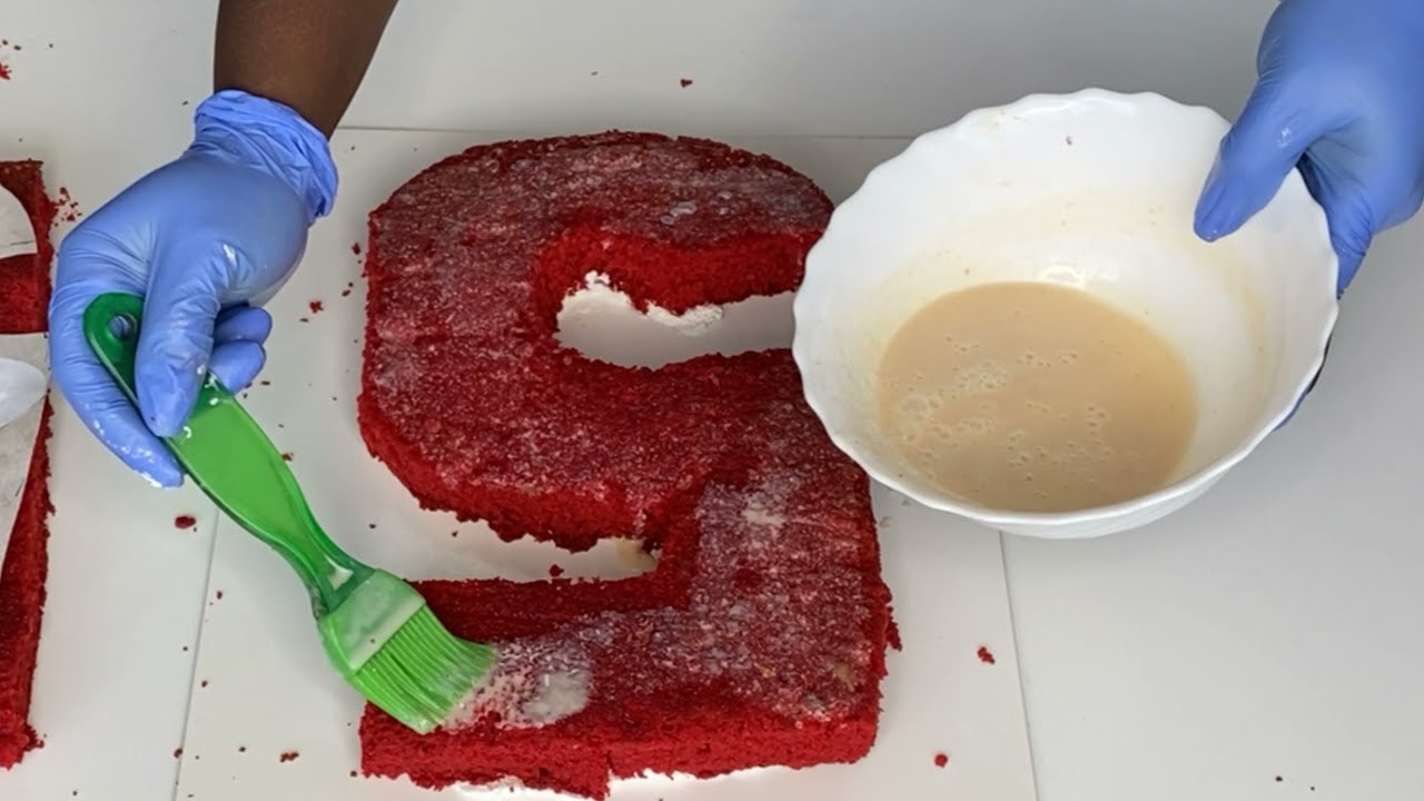 How to make a naked number Cake/ Letter Cake