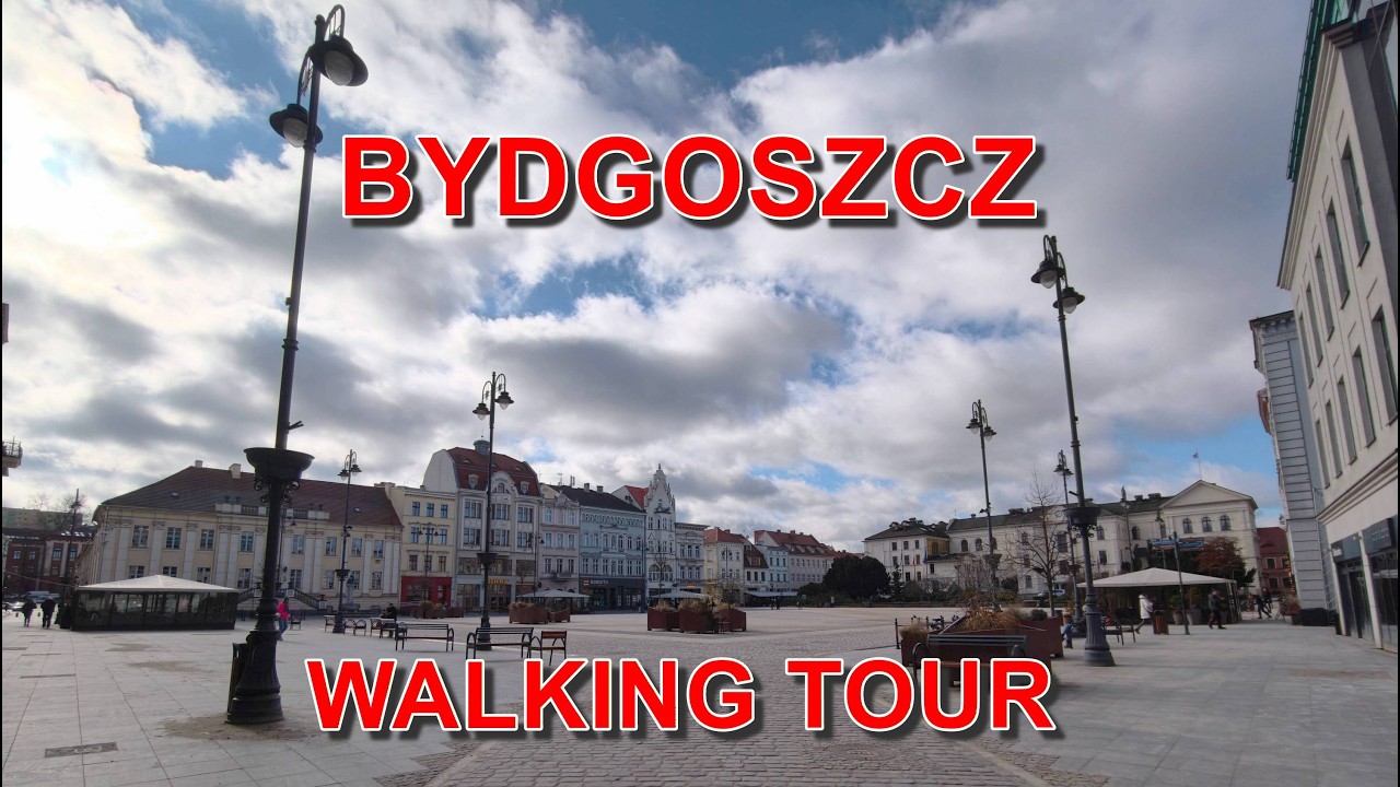BYDGOSZCZ - spacer po Starym Mieście - Walking Tour - 4K DJI Osmo 360