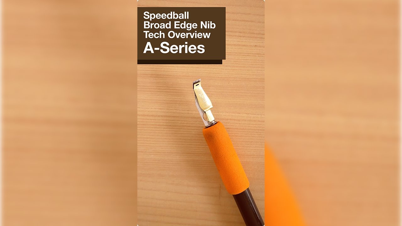 Speedball A-Series Nibs Tech Overview with Sandro Bonomo (Broad Edge Nibs Calligraphy)