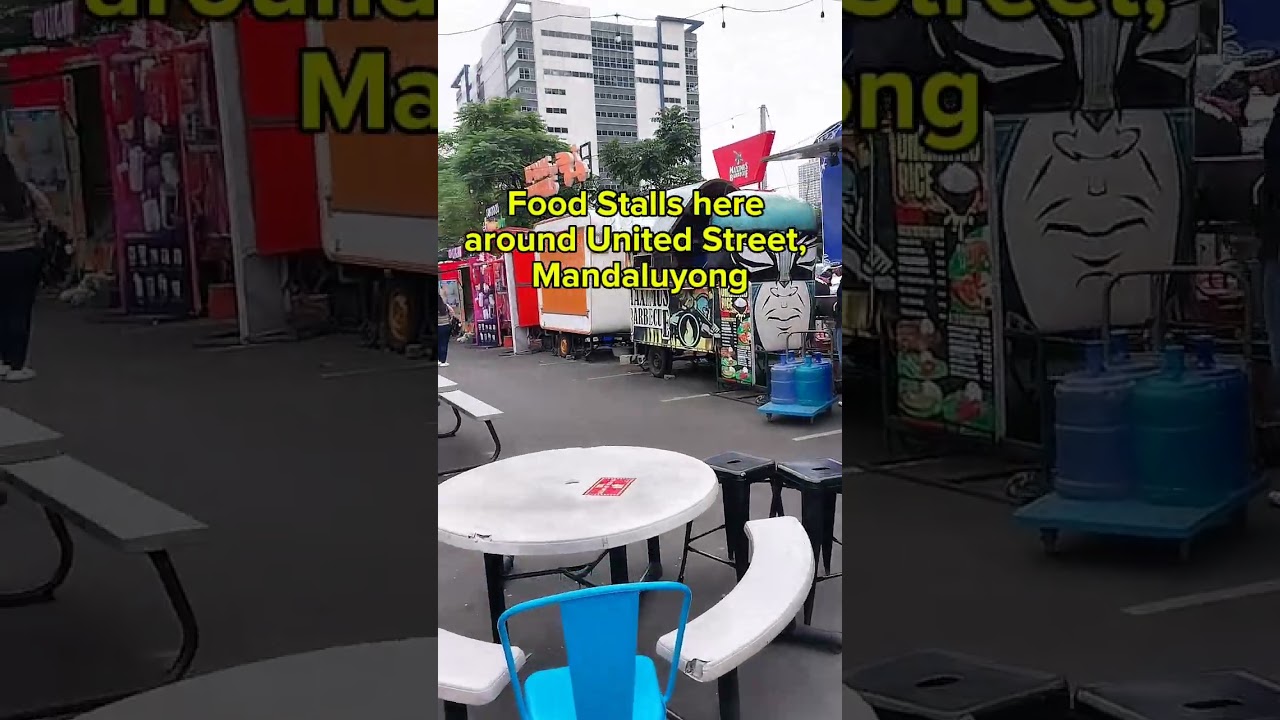 Food Stalls at Greenfield District in United Street Mandaluyong 