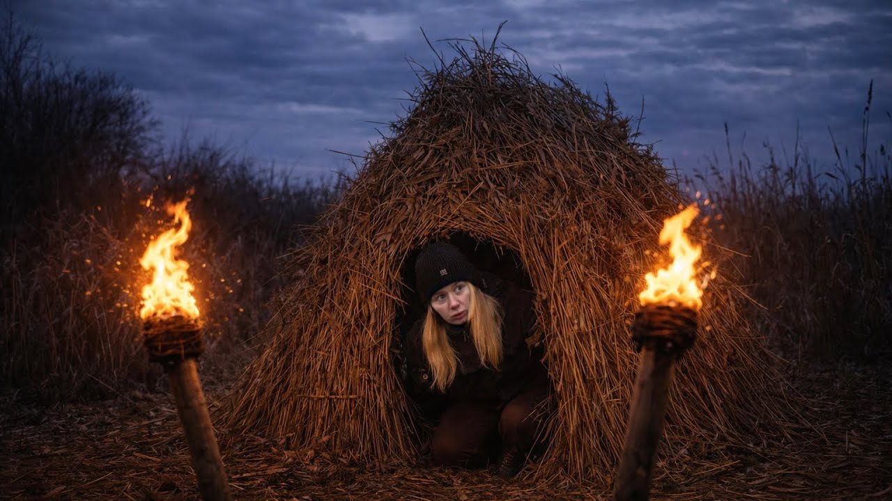 Solo Female Bushcraft | Primitive Shelter Build