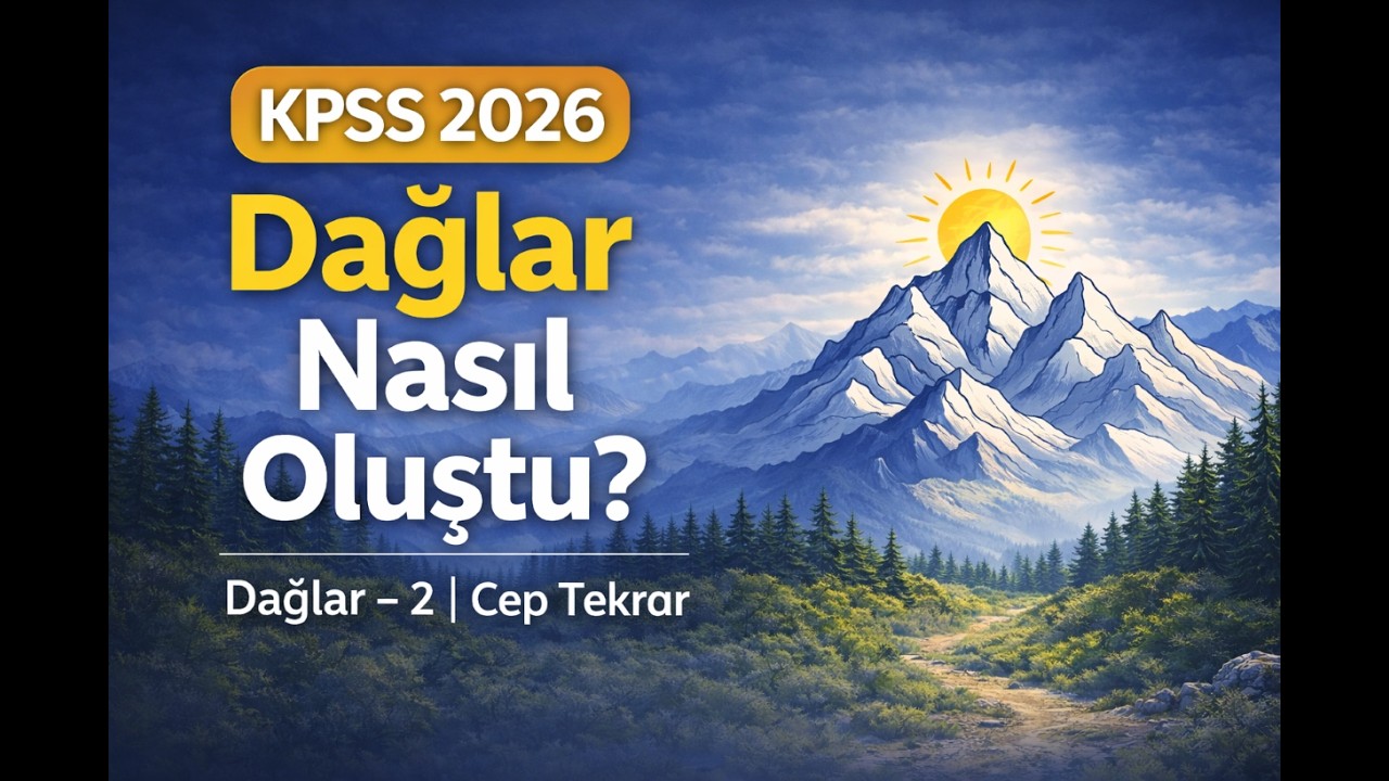 KPSS 2026 Coğrafya | Türkiye’nin Dağları - 2– Cep Tekrar