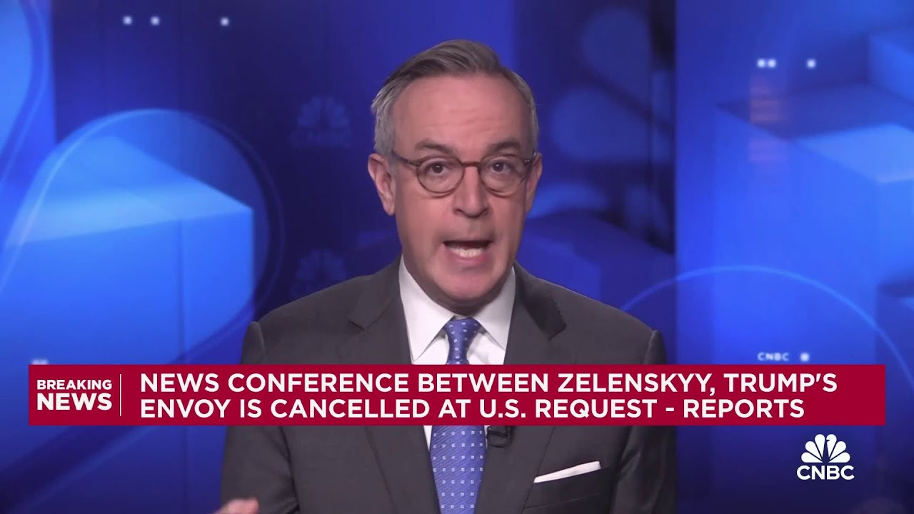 Report: News conference between Zelenskyy, Trump's envoy is cancelled at U.S. request