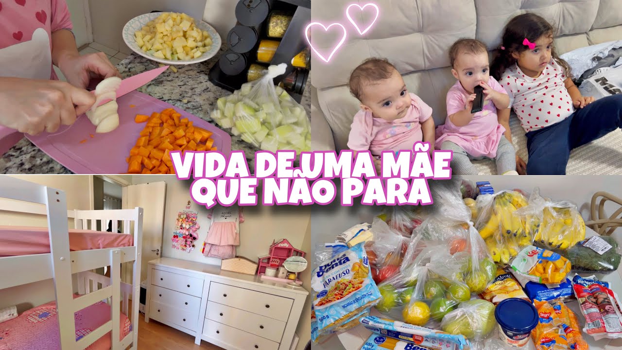 ELA FEZ ISSO E ME SURPREENDI, fazendo sopa pras gêmeas, compras do mês