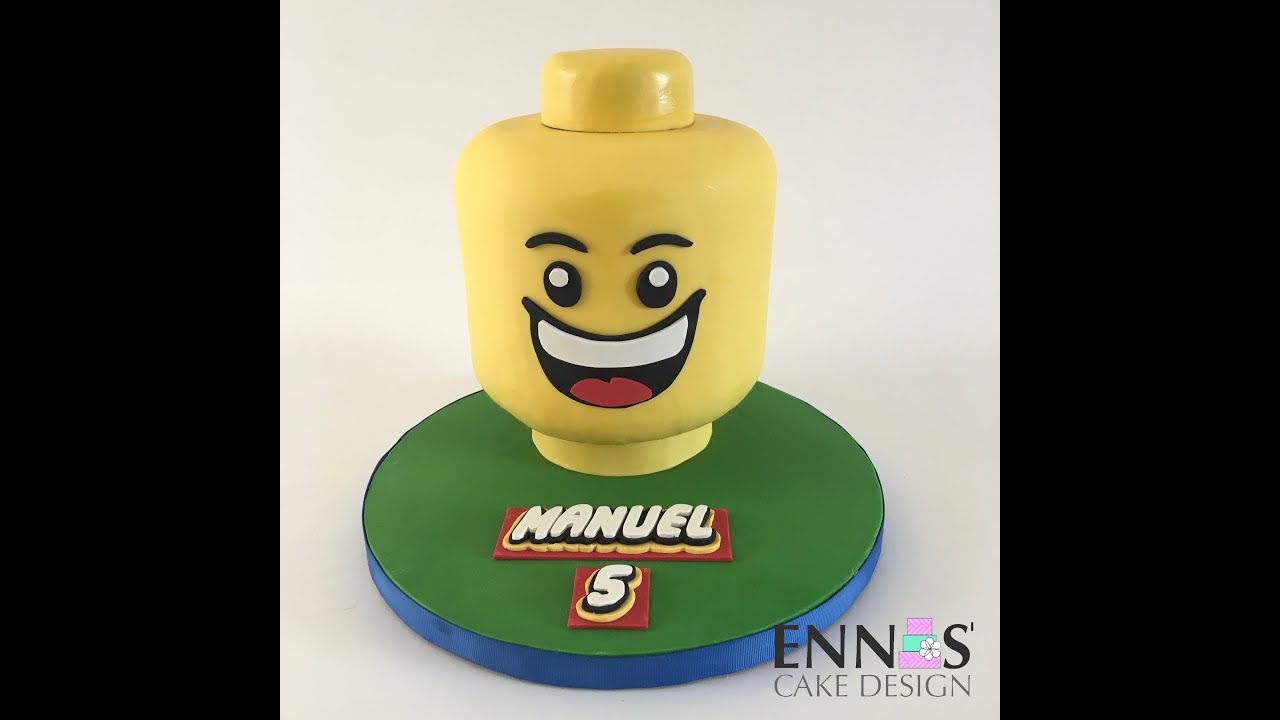 LEGO Head Cake Tutorial
