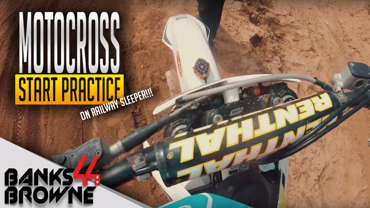 RAILWAY SLEEPER START PRACTICE AND A LAP OF DONCASTER MOTOCROSS TRACK