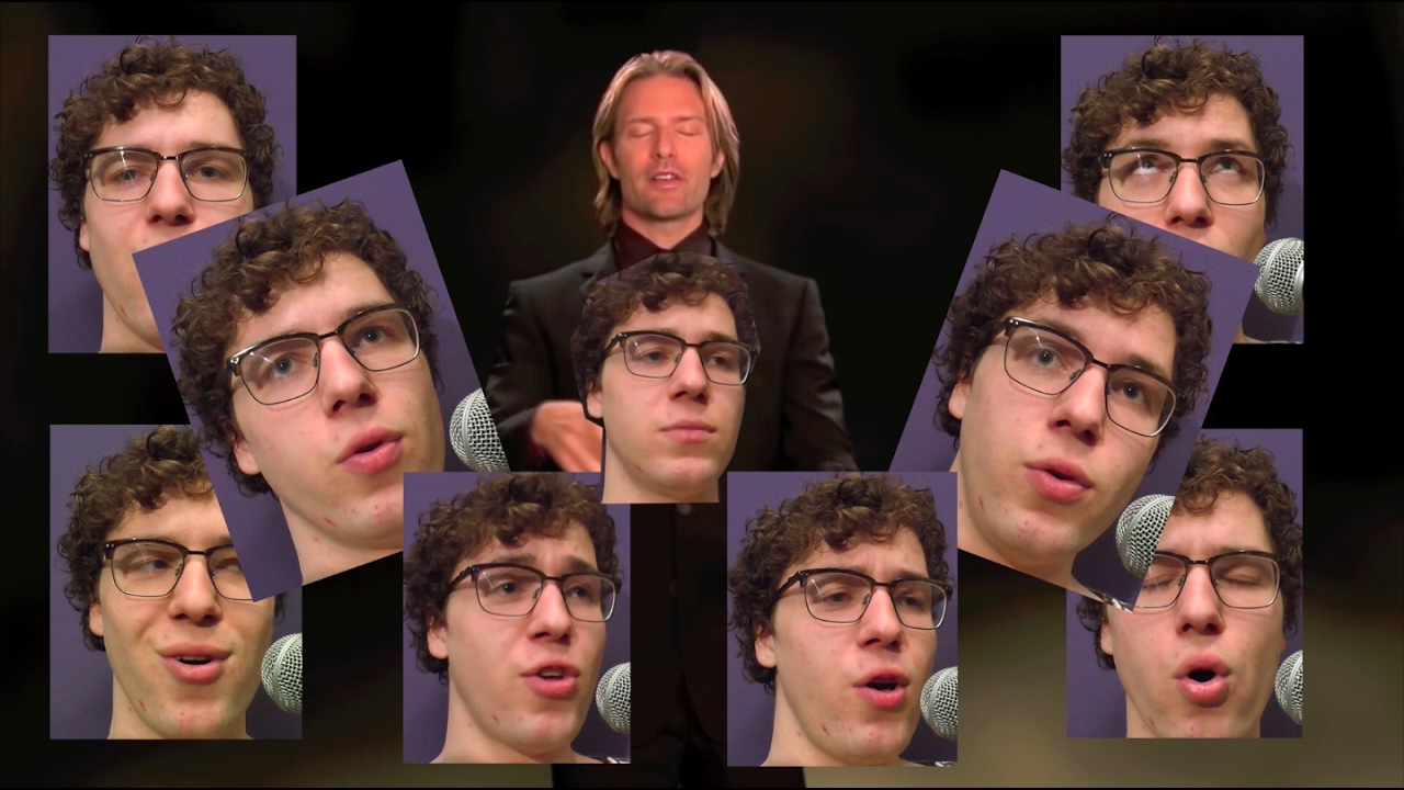 All Star but it's a Bach chorale but it's a 16 piece choir but all parts are actually sung by me