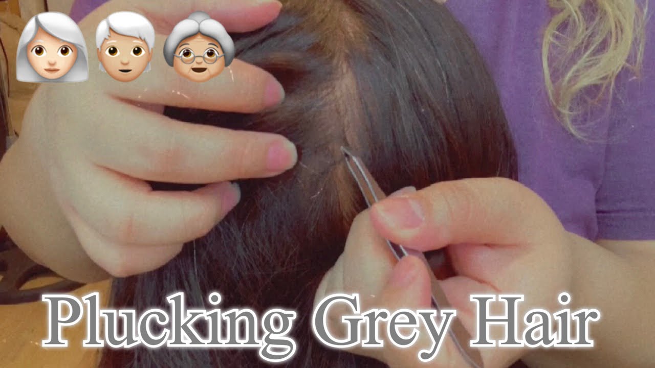 ASMR| Part 3: Plucking Grey hair of the mannequin 🤍