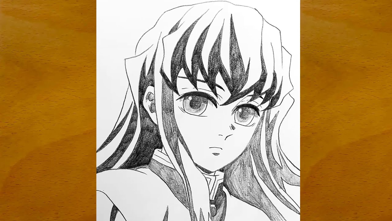 Step-by-Step Muichiro Tokito Drawing || Demon Slayer Art || How to Draw Anime Characters