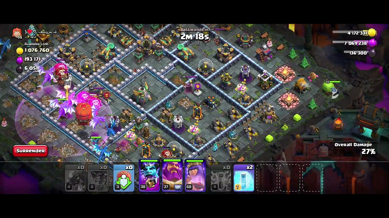 Dead base attacked by Electric dragon 