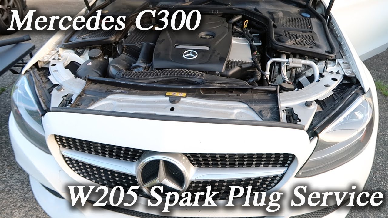 Обслуживание свечей зажигания Mercedes C300 W205 2014-2021 | Двигатель M274