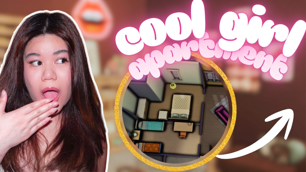 Can I renovate this ugly apartment for a cool girl??! | Sims 4
