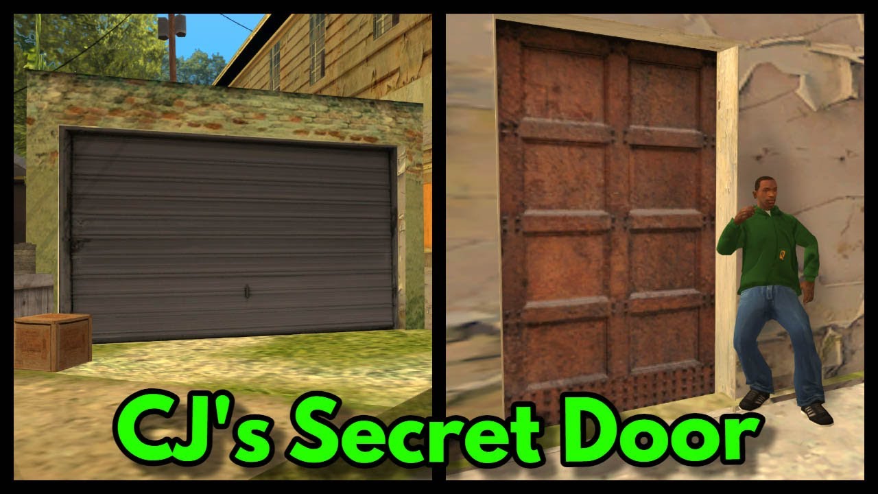 CJ's Secret Garage Door!