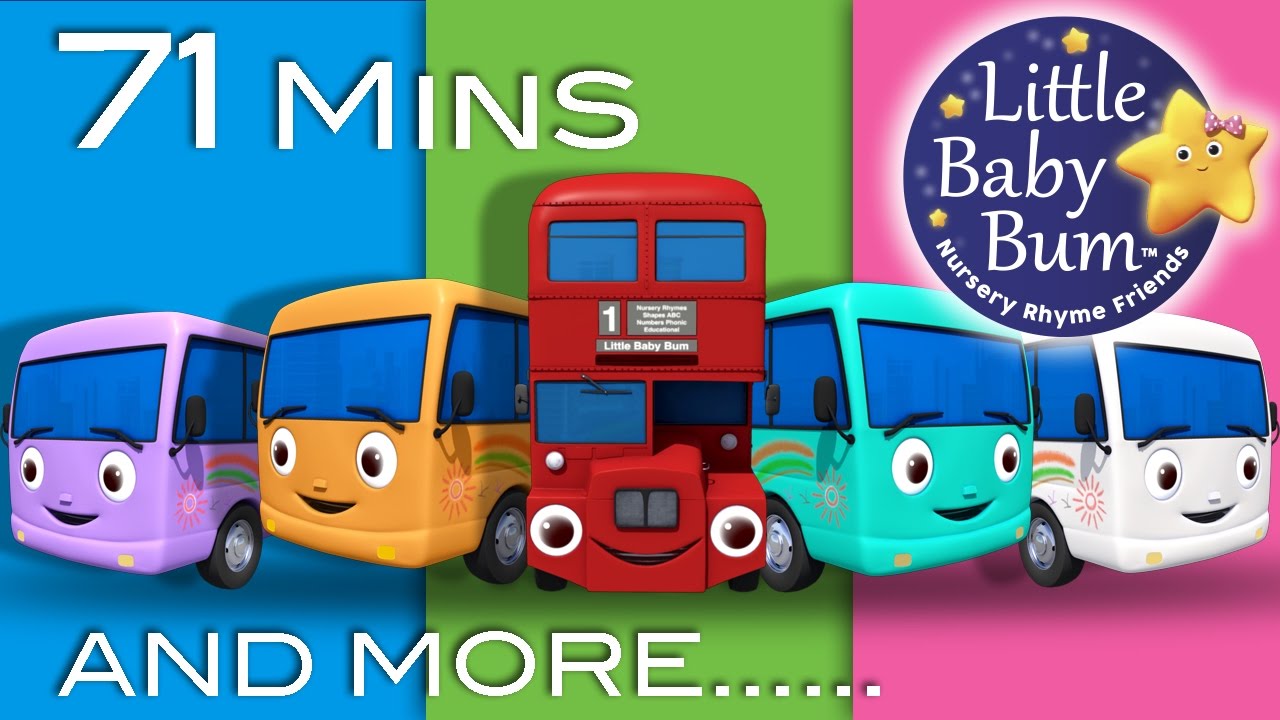 Learn with Little Baby Bum | 10 Little Buses | Nursery Rhymes for Babies | ABCs and 123s