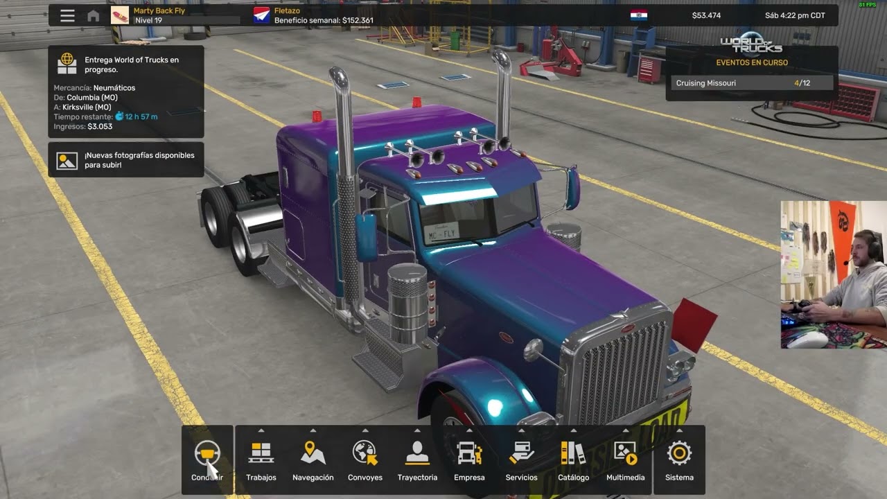 Explorando Missouri; Viaje con el Nuevo DLC de American Truck Simulator 1080p 30fps H264 128kbit AAC