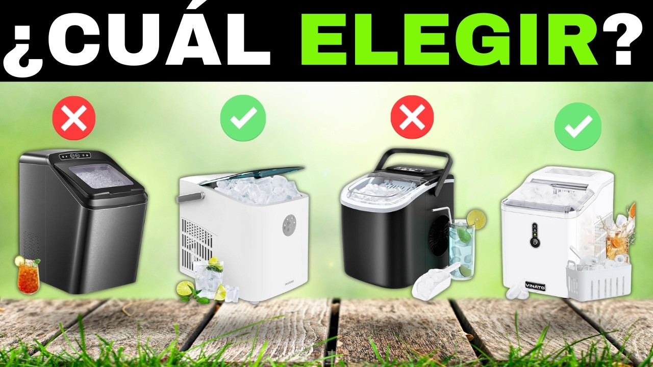 ✅ 9 Mejores MÁQUINAS de Hacer HIELO en Cubitos Pequeñas y BARATAS [2026]🧊[Calidad-Precio] Portátiles