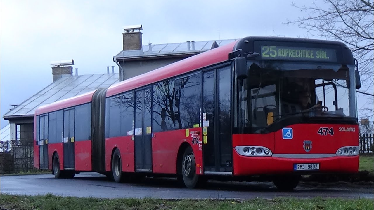 Autobus Solaris Urbino 18 II ev.č. 474 na lince 25