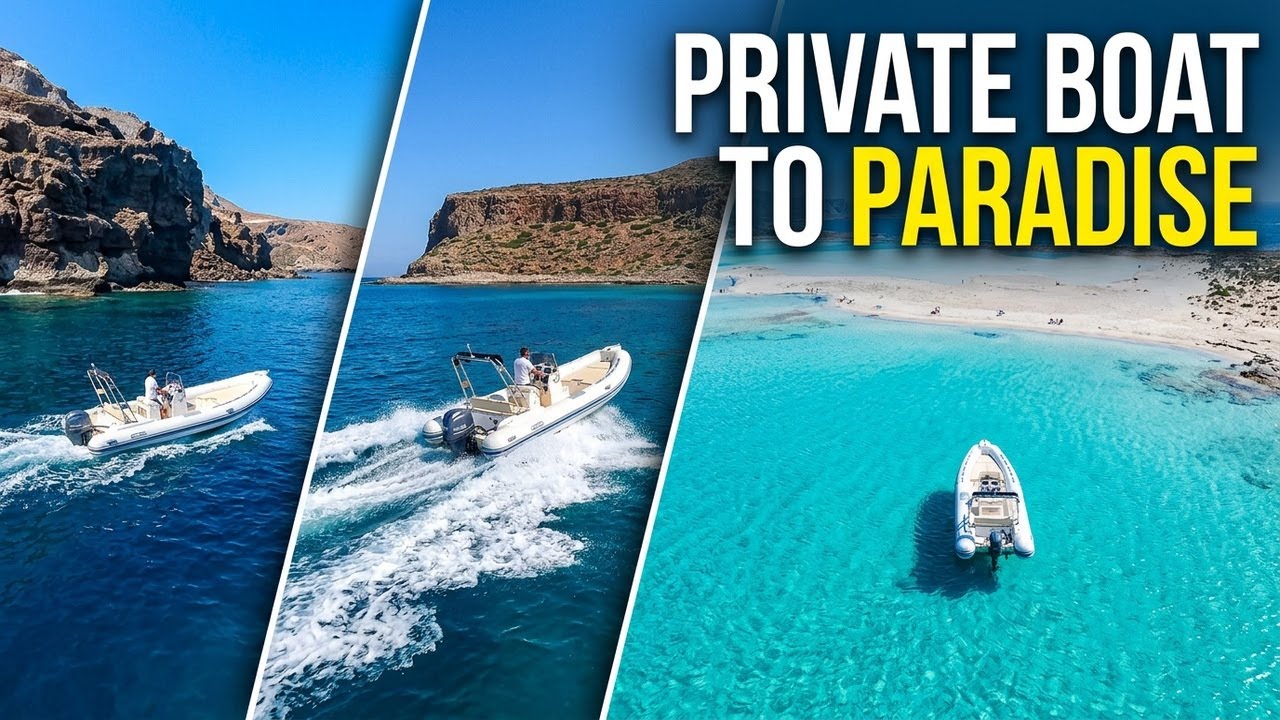 Balos and Gramvousa by Private Boat. A Hidden Side of Crete You'll Never Forget.