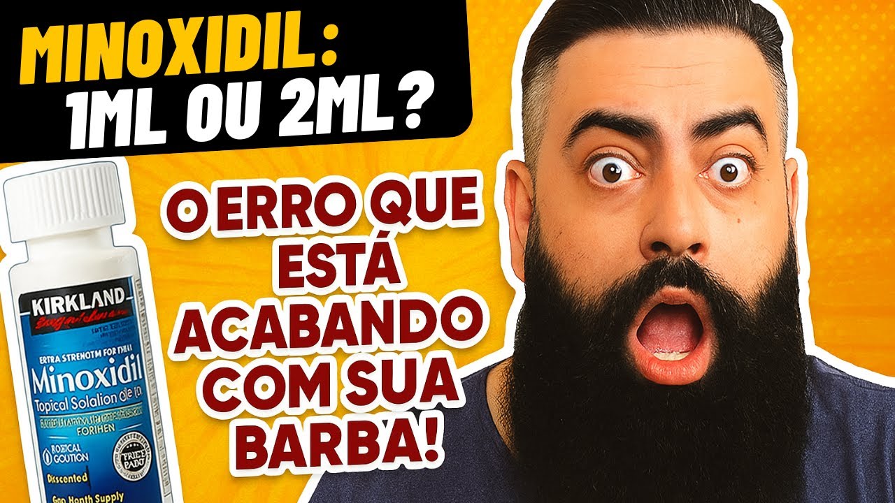 Minoxidil: 1ML ou 2ML? O Erro Que Está Acabando Com Sua Barba! FLASH DO ROUCCA #001