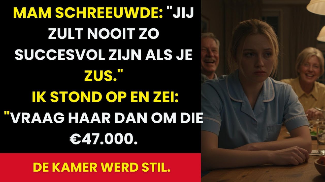 Mijn moeder noemde me een mislukkeling tijdens het eten — totdat ik onthulde wie haar rekeningen..